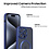 Ntech Hoesje Geschikt voor iPhone 15 Pro Max met magnetisch ring  - Lens beschermer – backcover – Transparant / Blauw