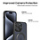 Ntech Hoesje Geschikt voor iPhone 15 Pro Max met magnetisch ring  - Lens beschermer – backcover – Transparant / Zwart