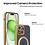 Ntech Hoesje Geschikt voor iPhone 15 Plus met magnetisch ring  - Lens beschermer – backcover – Transparant / Goud