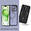 Ntech Hoesje Geschikt voor iPhone 15 Plus met magnetisch ring  - Lens beschermer – backcover – Transparant / Zwart