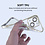 Ntech Hoesje Geschikt voor iPhone 15 met magnetisch ring  - Lens beschermer – backcover – Transparant / Zilver