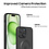 Ntech Hoesje Geschikt voor iPhone 15 met magnetisch ring  - Lens beschermer – backcover – Transparant / Zwart