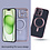 Ntech Hoesje Geschikt voor iPhone 15 met magnetisch ring  - Lens beschermer – backcover – Rosegoud