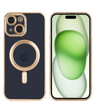 Ntech iPhone 15 hoesje Magnetisch Met Lens beschermer