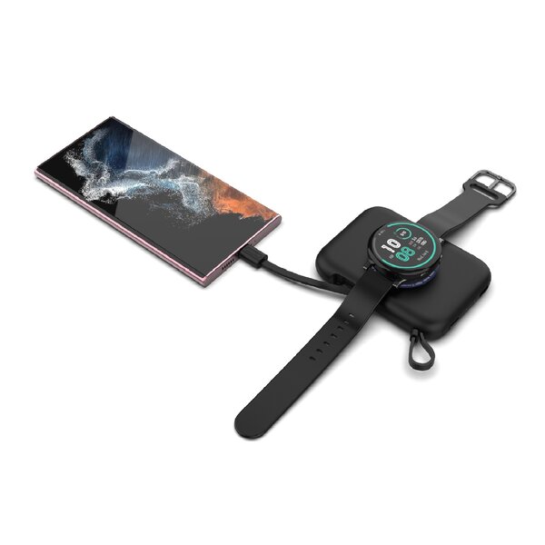 Ntech USB C Oplader Draagbare draadloze 5000 Mah Powerbank / Oplader Geschikt voor Samsung Galaxy Watch FE, 7, 6, 5, 4, 3 & Active, Classic LTE, Oplader Geschikt voor Samsung Galaxy Oplader S25 / S25 Ultra/ S24/S24 Ultra / S23 Ultra / iPhone 16 / 15