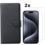 Ntech  Hoesje Geschikt voor iPhone 15 Pro hoesje bookcase met 2x screenprotector – Zwart