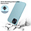 Ntech Hoesje Geschikt voor iPhone 15 hoesje Silicone / zacht siliconen - Liquid Silicone Backcover - Licht Blauw