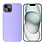 Ntech Hoesje Geschikt voor iPhone 15 Plus – Liquid siliconen Backcover – Lila