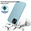 Ntech Hoesje Geschikt voor iPhone 15 Plus – Liquid siliconen Backcover – Blauw