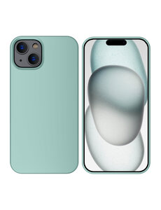 Ntech iPhone 15 Plus hoesje Silicone Mint Groen zacht siliconen
