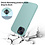 Ntech Hoesje Geschikt voor iPhone 15 Plus – Liquid siliconen Backcover – Mint Groen