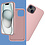Ntech Hoesje Geschikt voor iPhone 15 Plus – Liquid siliconen Backcover – Pink Sand