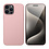 Ntech Hoesje Geschikt voor iPhone 15 Pro – Liquid siliconen Backcover – Pink Sand