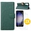 Ntech Hoesje Geschikt Voor Samsung Galaxy S23 FE hoesje bookcase Groen Met screenprotector / 2X Beschermglas