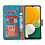 Ntech Hoesje Geschikt Voor Samsung Galaxy S23 FE hoesje bookcase Blauw Met screenprotector / 2X Beschermglas