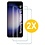 Ntech Hoesje Geschikt Voor Samsung Galaxy S23 FE hoesje bookcase Blauw Met screenprotector / 2X Beschermglas