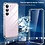 Ntech Hoesje Geschikt Voor Samsung Galaxy S23 FE Hoesje transparant Anti Shock silicone hoesje - Met Screenprotector Glazen 2 pack