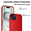 Ntech Hoesje Geschikt voor iPhone 15 – Zacht siliconen liquid backcover met 2x screenprotector gehard glas en 1x lens protector – Rood