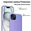 Ntech Hoesje Geschikt voor iPhone 15 – Zacht siliconen liquid backcover met 2x screenprotector gehard glas en 1x lens protector – Lila
