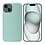Ntech Hoesje Geschikt voor iPhone 15 Plus– Zacht siliconen liquid backcover met 2x screenprotector gehard glas en 1x lens protector – Mint Groen
