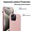 Ntech Hoesje Geschikt voor iPhone 15 Pro – Zacht siliconen liquid backcover met 2x screenprotector gehard glas en 1x lens protector – Pink Sand