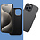 Ntech Hoesje Geschikt voor iPhone 15 Pro – Zacht siliconen liquid backcover met 2x screenprotector gehard glas en 1x lens protector – Zwart