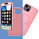 Ntech Hoesje Geschikt voor iPhone 15 Silicone backcover met Magnetisch Ring incl 2x gehard glazen screenprotector & 1x cameraLens protector – Licht Roze