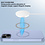 Ntech Hoesje Geschikt voor iPhone 15 Plus Silicone backcover met Magnetisch Ring incl 2x gehard glazen screenprotector & 1x cameraLens protector – Licht Blauw