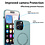 Ntech Hoesje Geschikt voor iPhone 15 Pro Max Silicone backcover met Magnetisch Ring incl 2x gehard glazen screenprotector & 1x cameraLens protector – Mint Groen