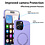 Ntech Hoesje Geschikt voor iPhone 15 Pro Max Silicone backcover met Magnetisch Ring incl 2x gehard glazen screenprotector & 1x cameraLens protector – Lila