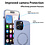 Ntech Hoesje Geschikt voor iPhone 15 Pro Max Silicone backcover met Magnetisch Ring incl 2x gehard glazen screenprotector & 1x cameraLens protector – Licht Blauw