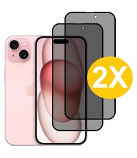 oTronica iPhone 15 Plus screenprotector Privacy - 2 Stuks