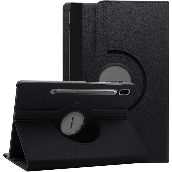 Ntech Hoes Geschikt voor Samsung Galaxy Tab S10 FE / S10 Lite / S9 FE / S9 hoes Zwart – Hoes Geschikt voor Samsung Galaxy Tab S10 FE / S10 Lite / S9 / S9 FE tablet hoes – 360° draaibaar bookcase - Ntech