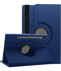 Ntech Hoes Geschikt voor Samsung Galaxy Tab S10 FE / S10 Lite / S9 FE / S9 hoes Donker Blauw