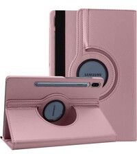 Ntech Hoes Geschikt voor Samsung Galaxy Tab S10 FE / S10 Lite / S9 FE / S9 hoes Rose Goud