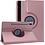 Ntech Hoes Geschikt voor Samsung Galaxy Tab S9 / S9 FE hoes Rose Goud – Hoes Geschikt voor Samsung Galaxy Tab S9 / S9 FE tablet hoes – 360° draaibaar bookcase - Ntech