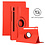 Ntech Hoes Geschikt voor Samsung Galaxy Tab S9 / S9 FE hoes Rood – Hoes Geschikt voor Samsung Galaxy Tab S9 / S9 FE tablet hoes – 360° draaibaar bookcase - Ntech