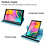 Ntech Hoes Geschikt voor Samsung Galaxy Tab S9 / S9 FE hoes Licht Blauw – Hoes Geschikt voor Samsung Galaxy Tab S9 / S9 FE tablet hoes – 360° draaibaar bookcase - Ntech