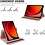 Ntech Hoes Geschikt voor Samsung Galaxy Tab S9 / S9 FE hoes Rose Goud – Hoes Geschikt voor Samsung Galaxy Tab S9 / S9 FE tablet hoes – 360° draaibaar bookcase - Ntech