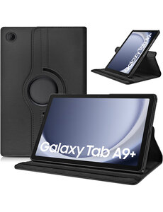 Ntech Samsung Galaxy Tab A9 Plus / A11 Plus hoes draaibaar Zwart