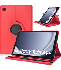 Ntech Samsung Galaxy Tab A9 Plus hoes draaibaar Rood