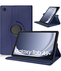 Ntech Samsung Galaxy Tab A9 Plus hoes draaibaar Donkerblauw