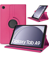 Ntech Samsung Galaxy Tab A9 hoes draaibaar Pink
