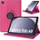 Ntech Hoes Geschikt voor Samsung Galaxy Tab A9 / Galaxy Tab A11 8.7 inch hoes – 360° draaibaar tablethoes – Pink
