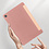 Ntech Hoes Geschikt voor Samsung Galaxy Tab A9 Plus / A11 Plus hoes – tri-fold bookcase met auto/wake functie - 11 Inch – Rosegoud