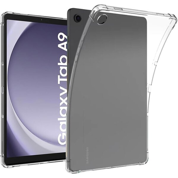 Ntech Hoesje Geschikt Voor Samsung Galaxy Tab A9 / Galaxy Tab A11 8.7 inch Hoes – Transparant Siliconen Shockproof Hoesje – Schokbestendig
