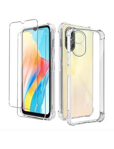Ntech Oppo A18 Hoesje transparant Anti Shock - Oppo A38 silicone hoesje