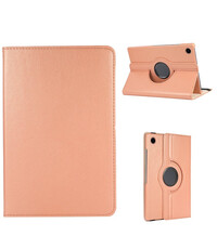Ntech Samsung Galaxy Tab A9 Plus hoes draaibaar Rose Goud