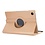 Ntech Hoes Geschikt voor Samsung Galaxy Tab A9 hoes – 360° draaibaar tablethoes – Goud
