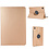 Ntech Hoes Geschikt voor Samsung Galaxy Tab A9 hoes – 360° draaibaar tablethoes – Goud